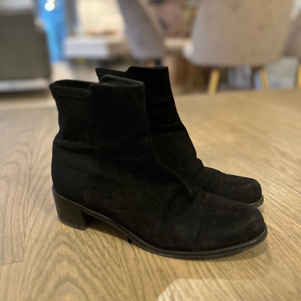 Stuart Weitzman Easyon Reserve Suede Short Boot - image 2